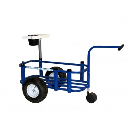 Powder Coated Reels on Wheels Junior Fishing & Beach Cart - Blue, Red, Black