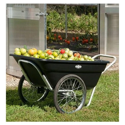 Contractor Grade Smart Cart 7 Cu Ft, Black, 20" Spoke Wheels