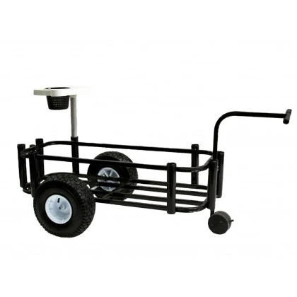 Powder Coated Reels on Wheels Senior Fishing & Beach Cart - Red, Blue, Black